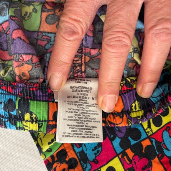 Disked Parks Mickey Parks Mouse Mouse Pants Size Small - Picture 7 of 7